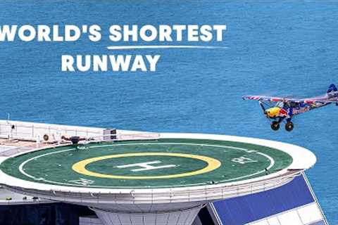 Landing A Plane On The World''s Smallest Runway (7 Star Hotel Helipad)