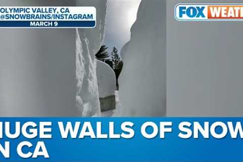 Skier Recalls Huge Walls of Snow Surrounding California Home