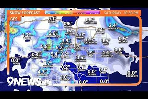 Extended forecast: Snow possible this weekend