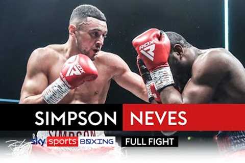 FULL FIGHT! Callum Simpson vs Celso Neves  SENSATIONAL KO!