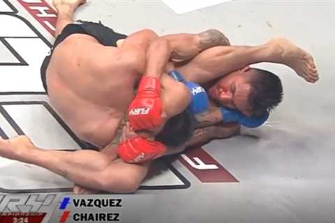 Shocking moment referee fails to see MMA fighter has PASSED OUT and allows bout to continue leaving ..