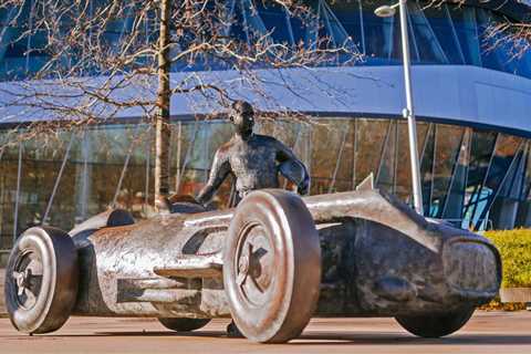 Life-Size Juan Manuel Fangio Sculpture Greets Mercedes Museum Visitors