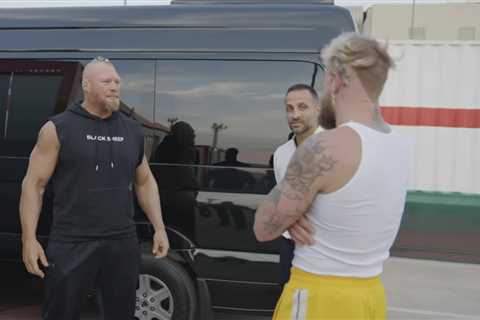 ‘I’m proud of you’ – Jake Paul shares footage from meeting with WWE and UFC legend Brock Lesnar who ..