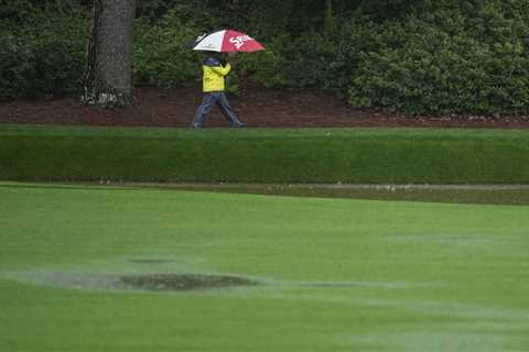 Masters ABANDONED due to ‘inclement weather conditions’ as stars ‘soaked like a family at Splash..