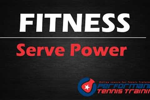 TENNIS DRILL - Three fitness exercises to develop core power for the serve.