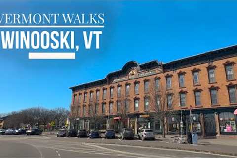 Vermont Walks - A spring day walk around downtown Winooski, VT ・ 4K