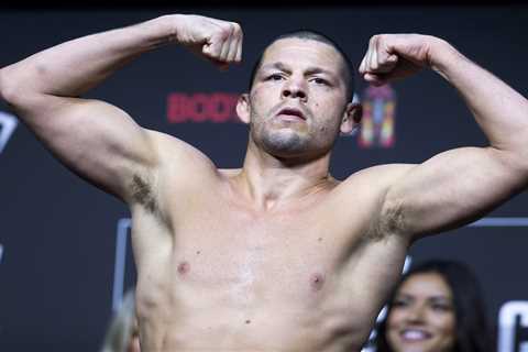 Nate Diaz tussles with a guy on the street after throwing BOTTLE at Netflix star Chase deMoor at..