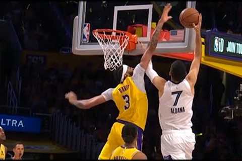 Anthony Davis SWATS away the shot - Lakers vs Grizzlies Game 6