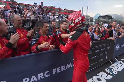 Charles Leclerc reacts to Baku podium finish: “Red Bull in another league”