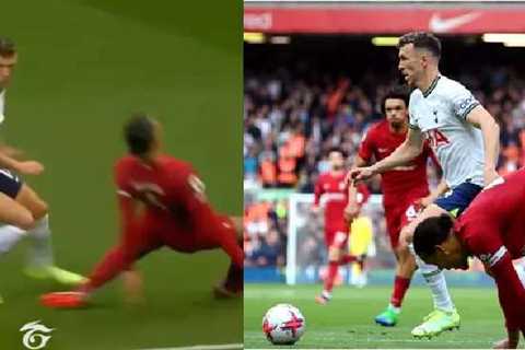 Watch: Van Dijk Left for Dead as Tottenham’s Ivan Perisic shatter his reputation with Filthy Skill