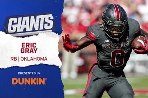 HIGHLIGHTS: Oklahoma RB Eric Gray | Giants Draft Eric Gray