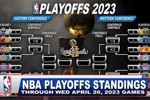 NBA STANDINGS TODAY through APRIL 26, 2023 games | NBA HIGHLIGHTS  | NBA PLAYOFFS HIGHLIGHTS