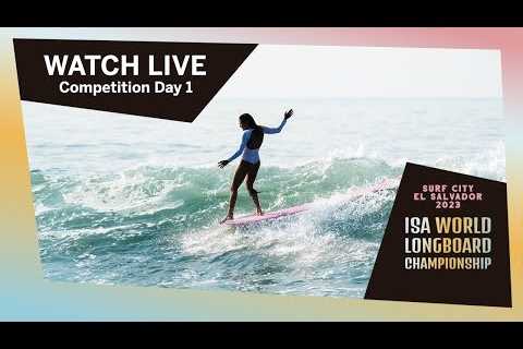 WATCH LIVE! - 2023 Surf City ISA World Longboard Championship - DAY 1