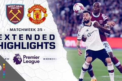 West Ham United v. Manchester United | PREMIER LEAGUE HIGHLIGHTS | 5/7/2023 | NBC Sports
