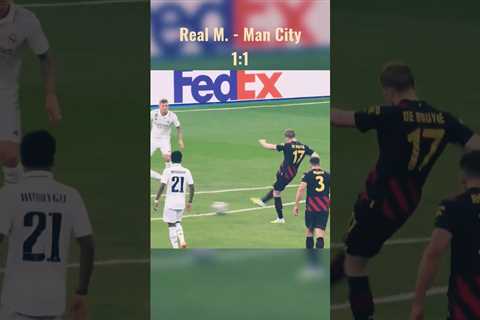 Highlights: Real Madrid 1 – 1 Man City | Open description for FREE gift 🎁👇 #shorts