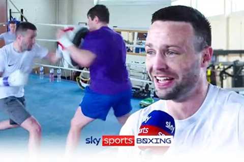 I feel REBORN again! 🙌  Josh Taylor smashes pads in high spirits ahead of Teofimo Lopez clash