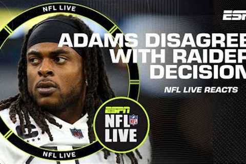 Reacting to Davante Adams saying he disagrees with Raiders' front office decisions 👀 | NFL Live