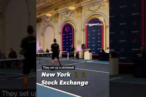 New York Stock Exchange Pickleball 💰😳 #pickleball