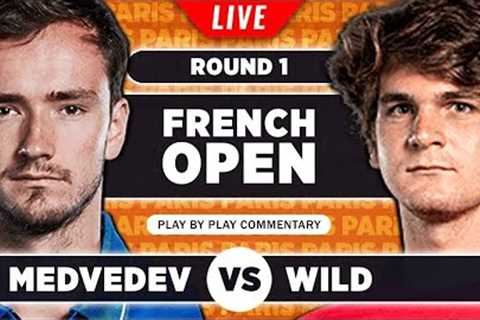 MEDVEDEV vs SEYBOTH WILD | French Open 2023 | LIVE Tennis Play-by-Play Stream