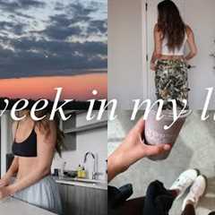 my last week living alone | full workout routine, recording podcasts, bts of content, fave snacks