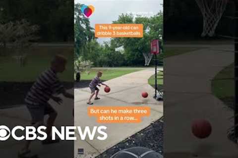 9-year-old shows off his hoop skills #shorts