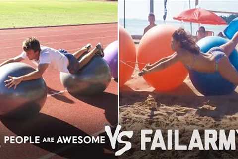 Surfing Across Yoga Balls & More Wins & Fails | People Are Awesome Vs. FailArmy!