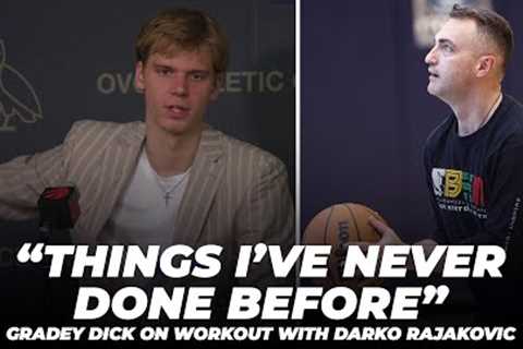 ''Things I''ve never done before'': Gradey Dick on workout with Darko Rajakovic