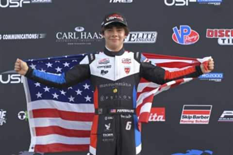 Papasavvas Battles to First USF2000 Victory at Mid-Ohio