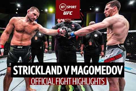 Savage Strickland!  Sean Strickland 🆚 Abus Magomedov  UFC Official Fight Highlights  #UFCVegas76