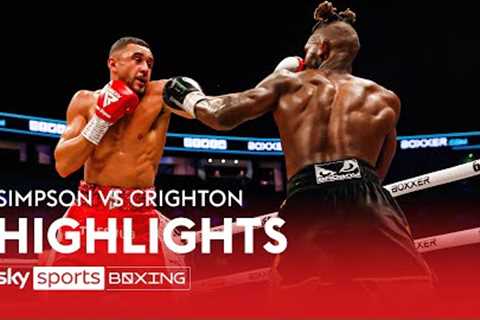 HIGHTLIGHTS! Callum Simpson vs Boris Crighton 💪