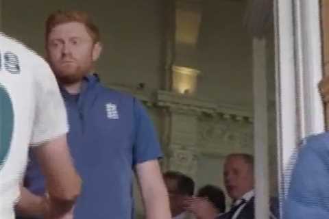 Footage captures cold stare of Jonny Bairstow as he shakes Pat Cummins’ hand after Ashes controversy