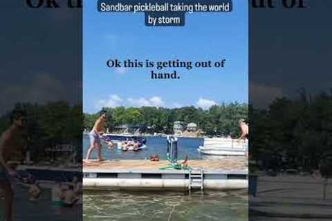 You can play pickleball ANYWHERE, 4th of July edition