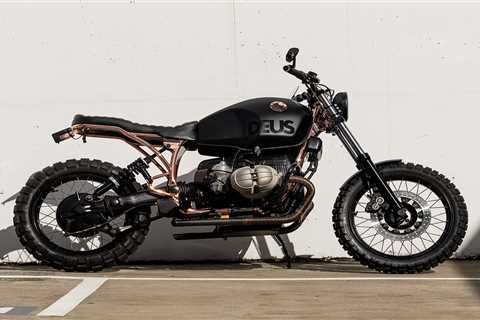 Copperhead: A brooding BMW R100R scrambler by Deus