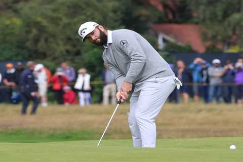 Golf star Jon Rahm caught on hot mic live on TV in X-rated rant at The Open leaving viewers in shock