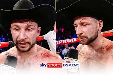 I'm absolutely devastated 😓  Maxi Hughes reacts to defeat to George Kambosos Jr