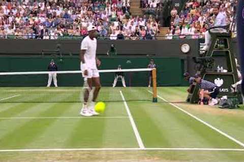 Simply OUTRAGEOUS Medvedev backhand winner | Wimbledon 2023