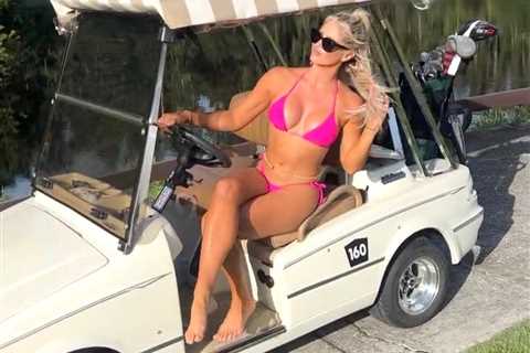 Paige Spiranac rival Karin Hart shows off on-course bikini ‘Barbie look’ as golf fans gasp ‘you’re..