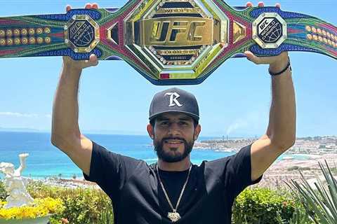 Video: Yair Rodriguez shows off spectacular custom UFC belt