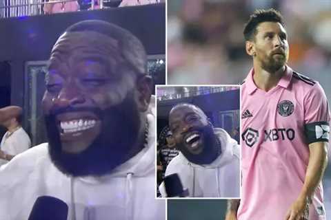 Rick Ross completely fanboyed over Lionel Messi during his first-ever football match