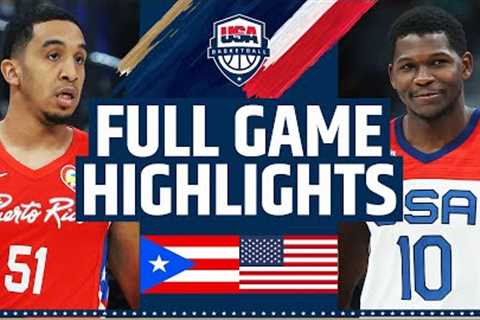 Puerto Rico vs USA SHOWCASE | FULL GAME HIGHLIGHTS | August 7, 2023