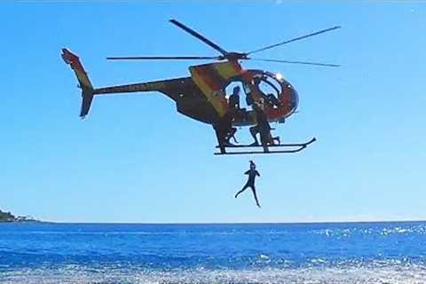 5 YR OLD Jumps Out of Helicopter Into Ocean! BEST TOURS OF HAWAII