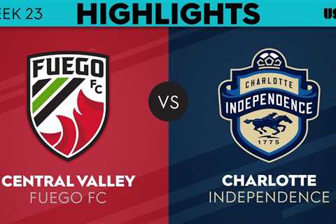 8.19.2023 | Central Valley Fuego FC vs. Charlotte Independence – Game Highlights