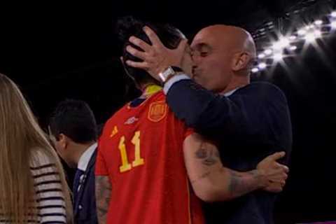 Luis Rubiales: Spanish FA president criticised for kissing Jenni Hermoso after Spain’s World Cup win