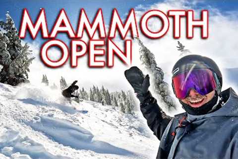 Huge Opening Week Snowboarding At Mammoth Mountain