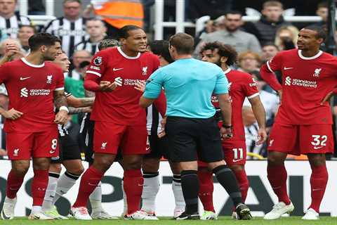 Jurgen Klopp Steps in as Virgil van Dijk 'Abuses' Official After Liverpool Star's Red Card Against..