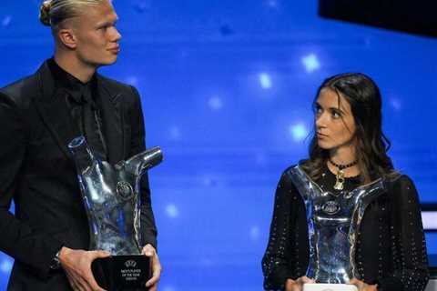 Haaland, Bonmati win UEFA Player of the Year prizes