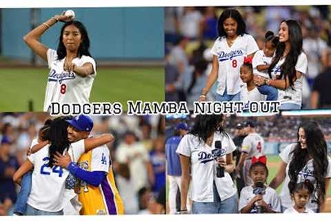 Kobe Bryant''s daughter Natalia threw out the ceremonial first pitch at the Dodgers game