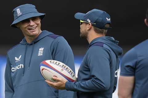 Brave Freddie Flintoff in good spirits as he greets pals at training after being praised for ‘great ..