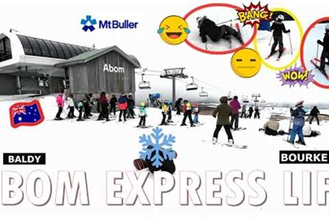 WE TRIED ABOM FOR BEGINNERS, ABOM EXPRESS CHAIR  LIFT, SKI LESSONS AT MT BULLER AUS 2023 @indaynamo