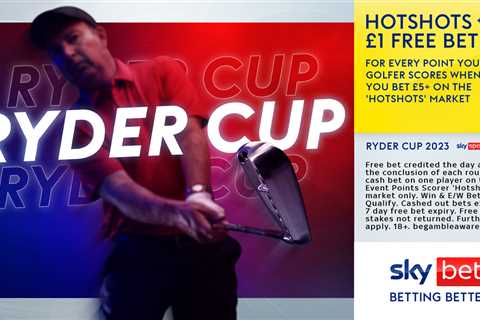 Ryder Cup 2023: Get £1 free bet for every point your golfer scores with Sky Bet Hotshots special